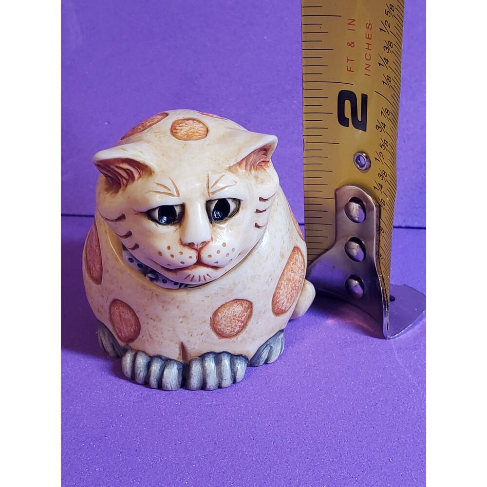 Pot Belly Cat Trinket Holder Figurine 2” - Picture 3 of 5